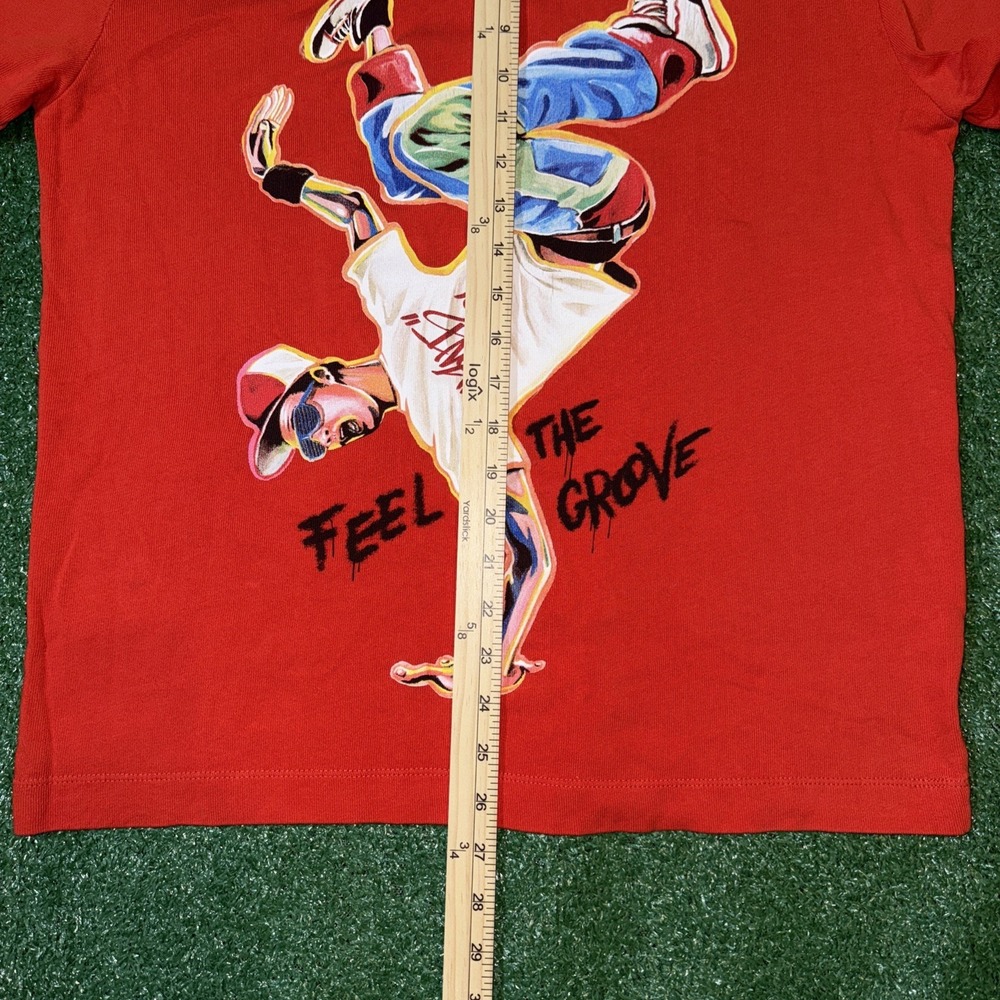 Zara Red Breakdance Graphic T-Shirt Size Small Hip Hop Streetwear‎ Tee - Picture 5 of 6